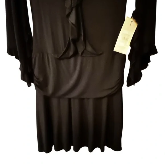 Rinascimento Linea X-Generation Witchy Goth Waist Flared Arm Dress Stevie Nichs - Picture 3 of 16